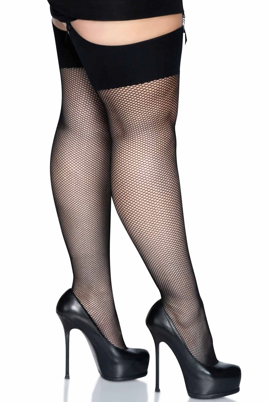 Comfort Band Fishnet Stockings - Image 3