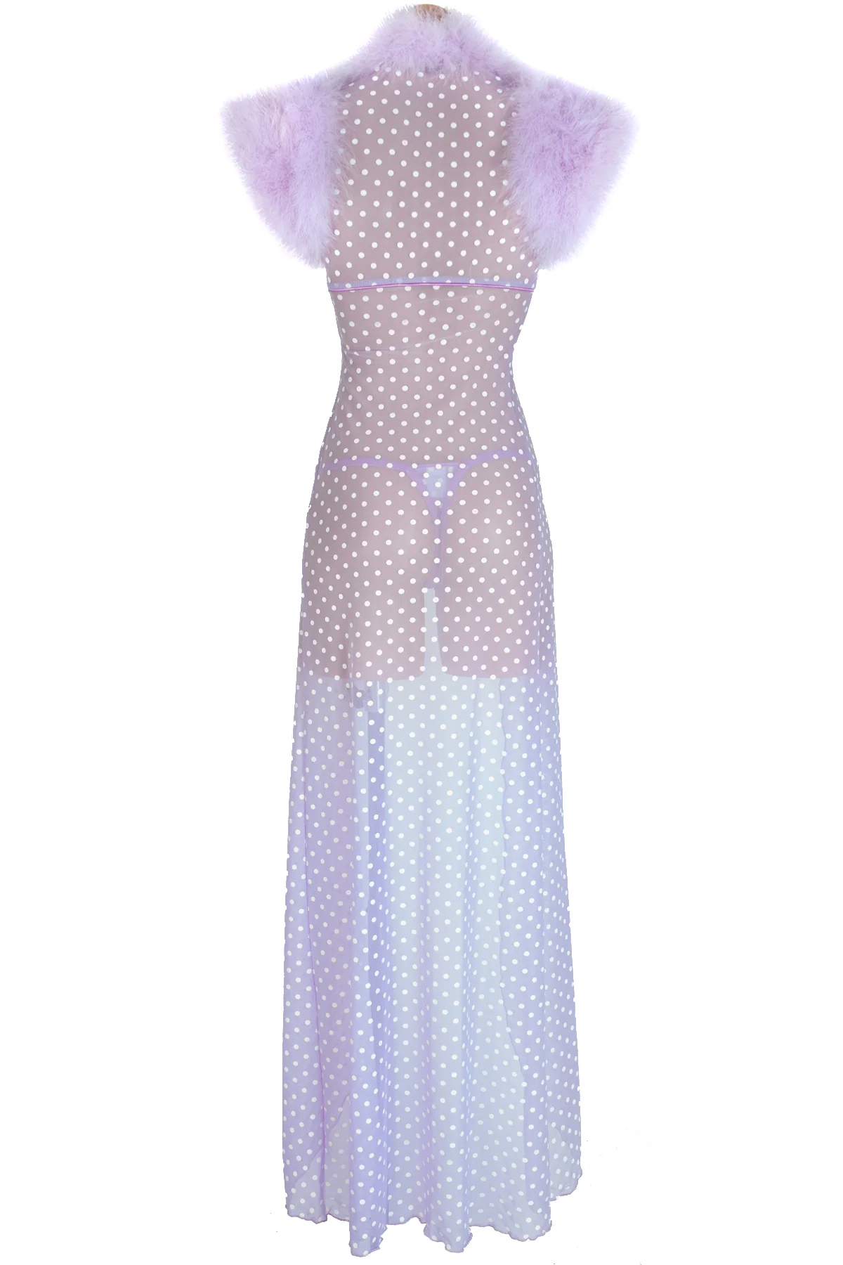 Créme Chantilly Fleur Long Robe - Image 3