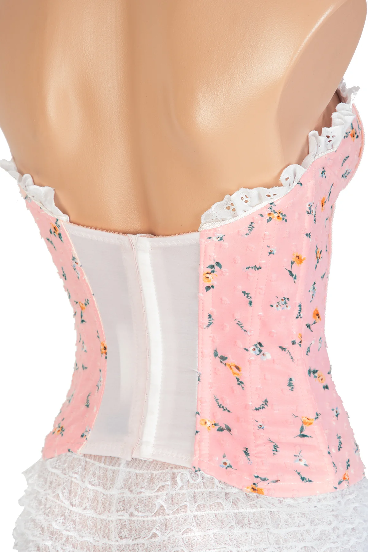 Deluxe Lace-Up Ruffle Corset - Image 6