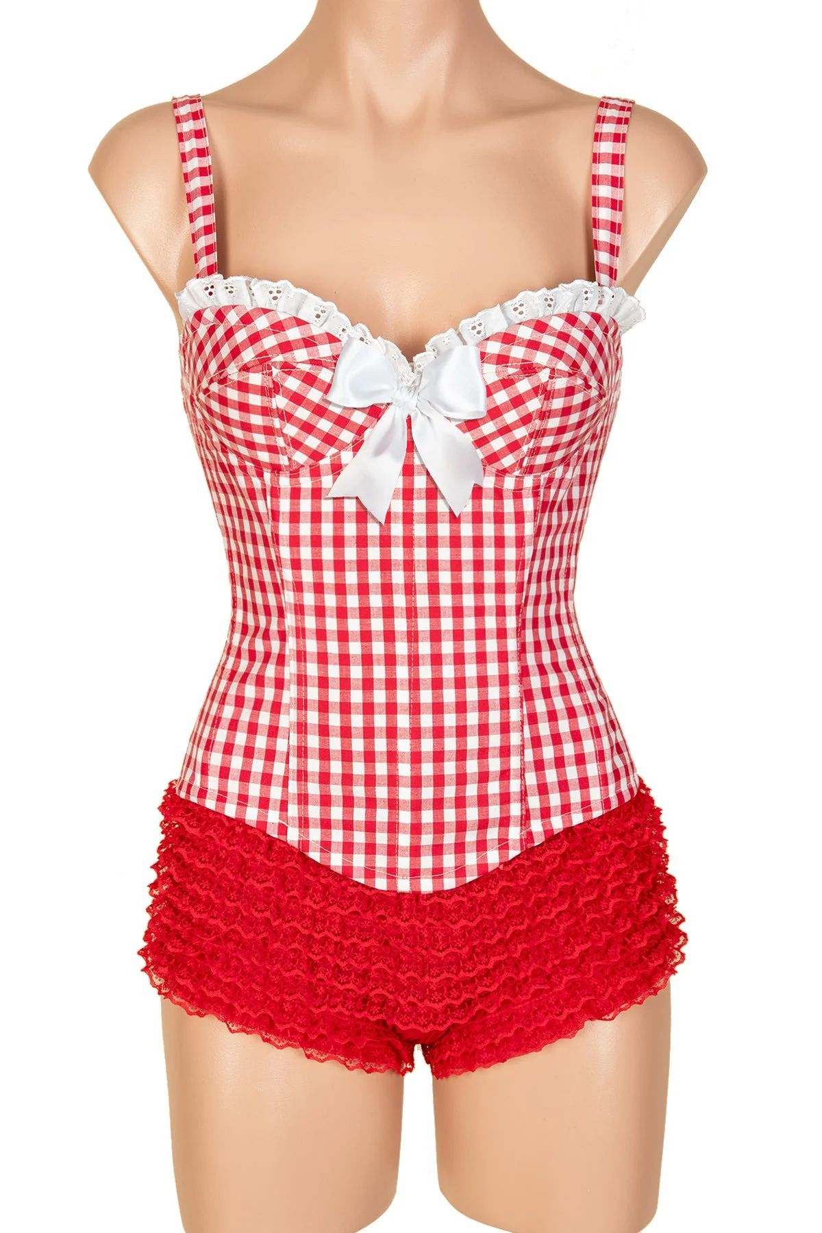Edy Corset with Straps & Ruffle - Image 7