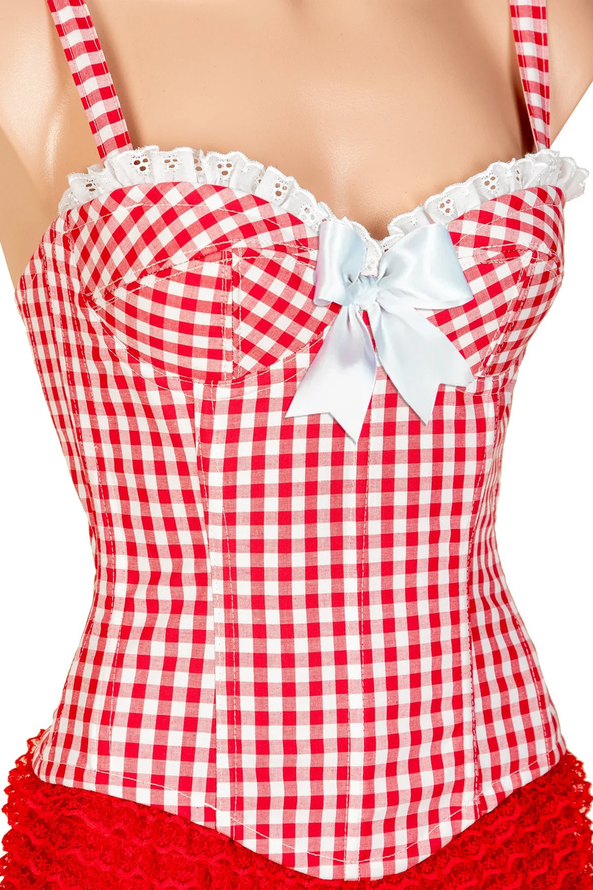 Edy Corset with Straps & Ruffle - Image 8