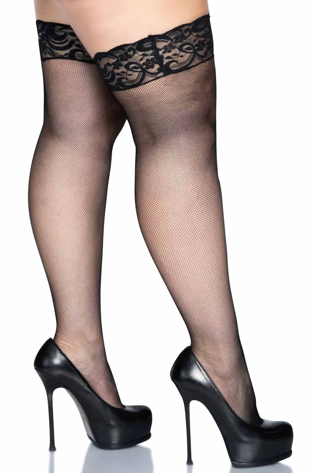 Lace Top Micro Net Stay-Ups - Image 3