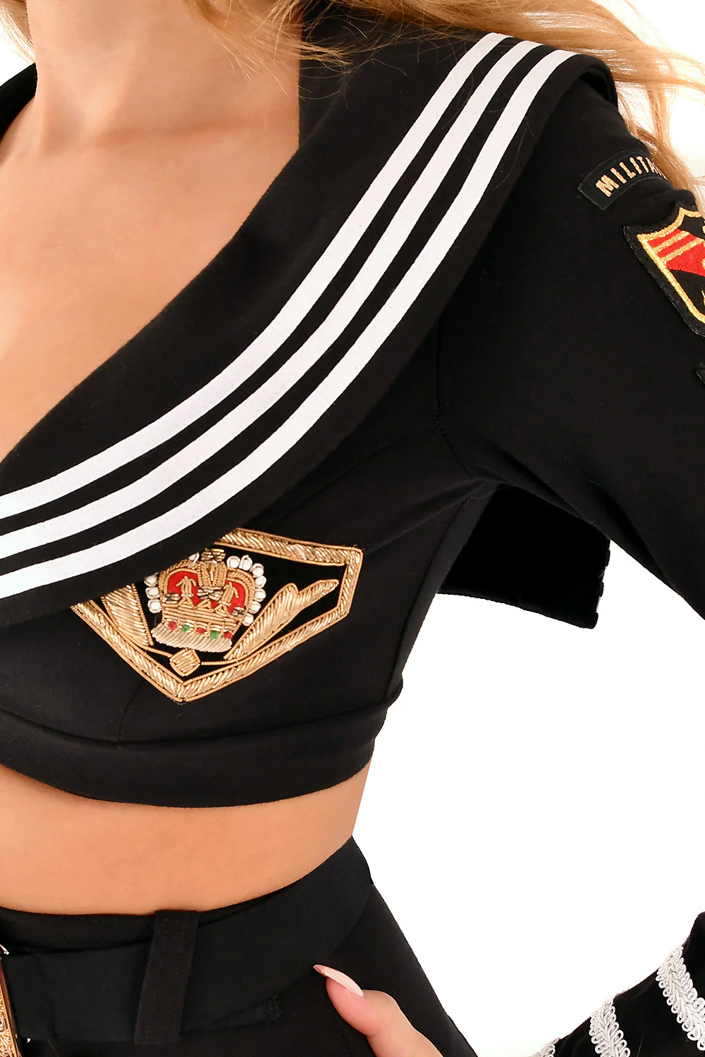 Ukrainian Sailor Jacket & Skirt with Belt - Image 4