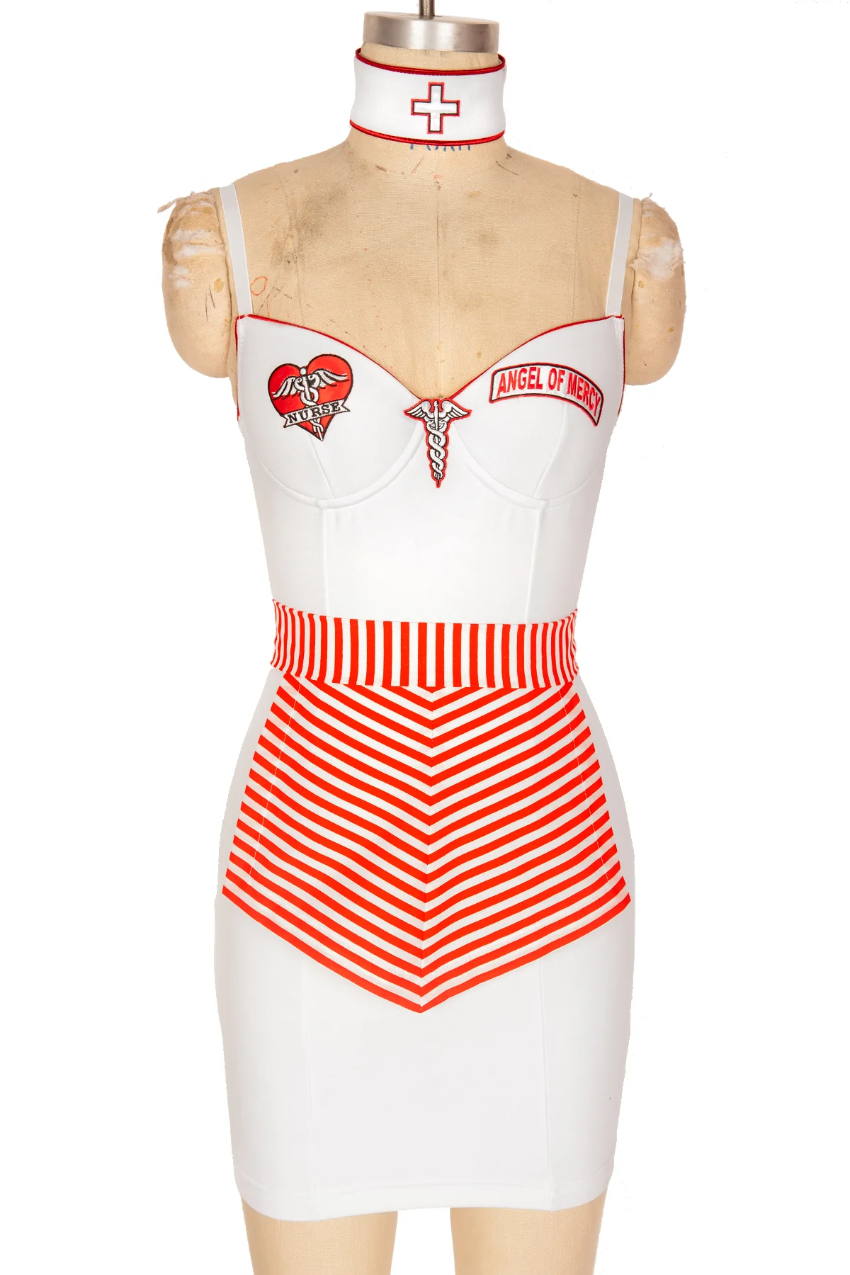 Angel of Mercy Striped Apron - Image 4